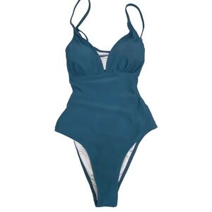 Cupshe Women’s One Piece Swimsuit Sz Small NWT Adjustable Straps Removable Pads